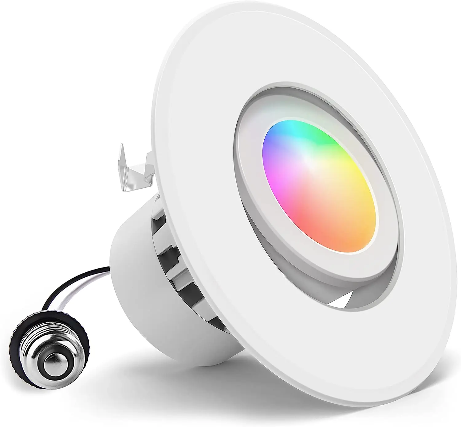 

Smart Recessed Lighting 4 Inch 10W RGBWW LED Recessed Lights can 16 Million Color Changing Ceiling Light 2700K-5000K Dimmable