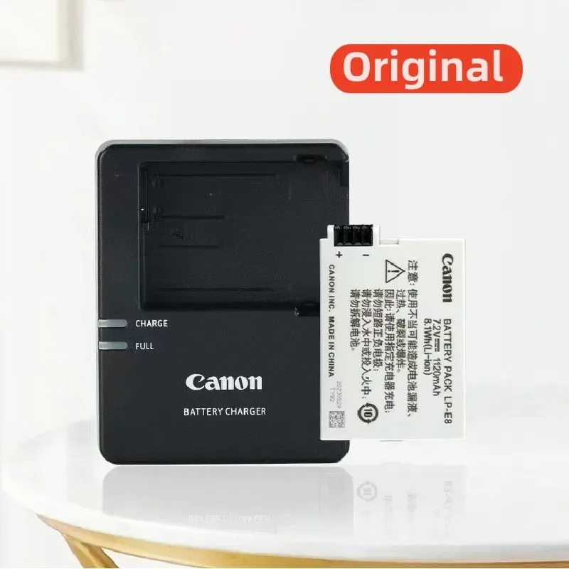 

100%Original 1120mAh for Canon LP-E8 LPE8 700D 650D 600D 550D Rebel T2i T3i T4i T5i Kiss X4 X5 X6 X7i Camera Battery Charger