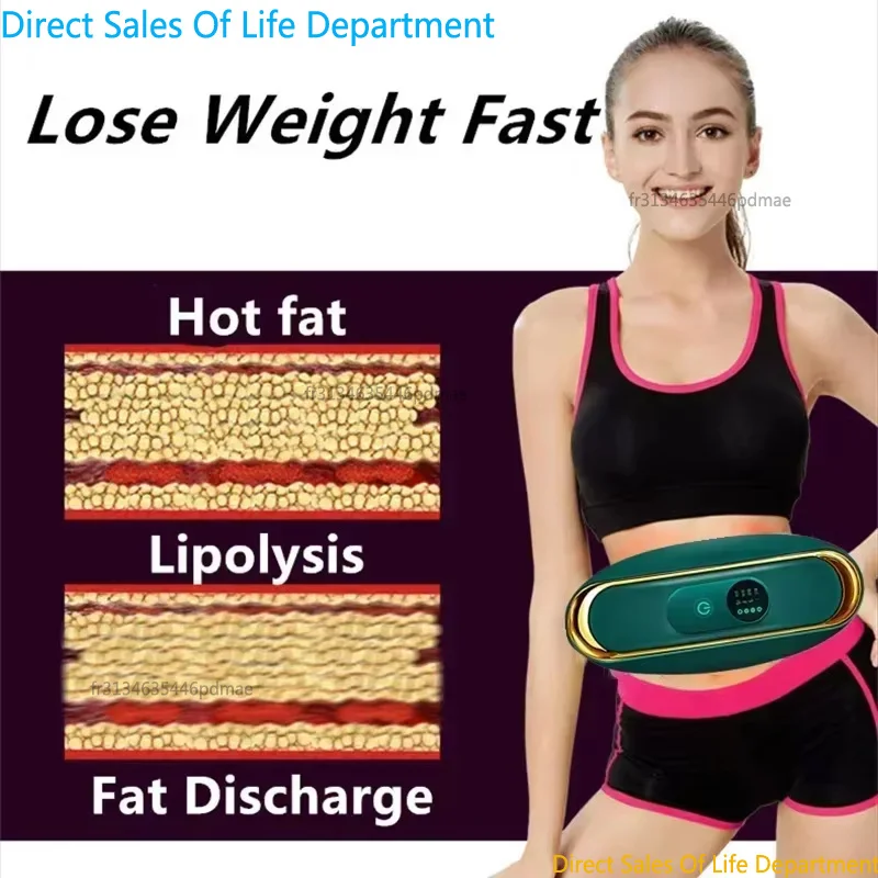 Abdominal Massage Belt Fat Remover Electric Slimming Machine Anti Cellulite Belly Fat Burner Massager for Women Body Massage