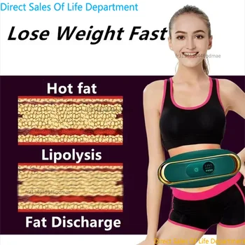 Abdominal Massage Belt Fat Remover Electric Slimming Machine Anti Cellulite Belly Fat Burner Massager for Women Body Massage