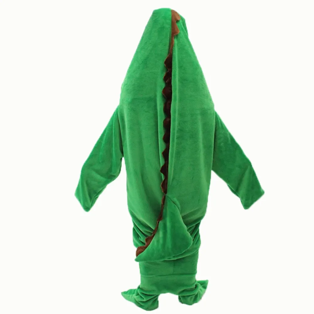 

Fabric Cartoon Dinosaur Pajamas High Quality Pajamas Green Playsuit Kids Cartoon Dinosaur Sleeping Bag Adult