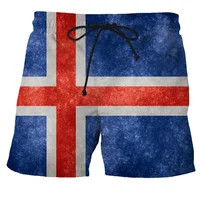 England Britain Flag Graphic Beach Shorts Men 3D Print Spanish Emblem Board Shorts Swimsuit Summer Swim Trunks Cool Kids Shorts 2