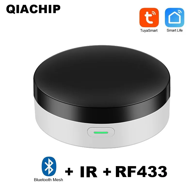 Tuya smart switch tv ir rf 433 universal controle remoto bluetooth