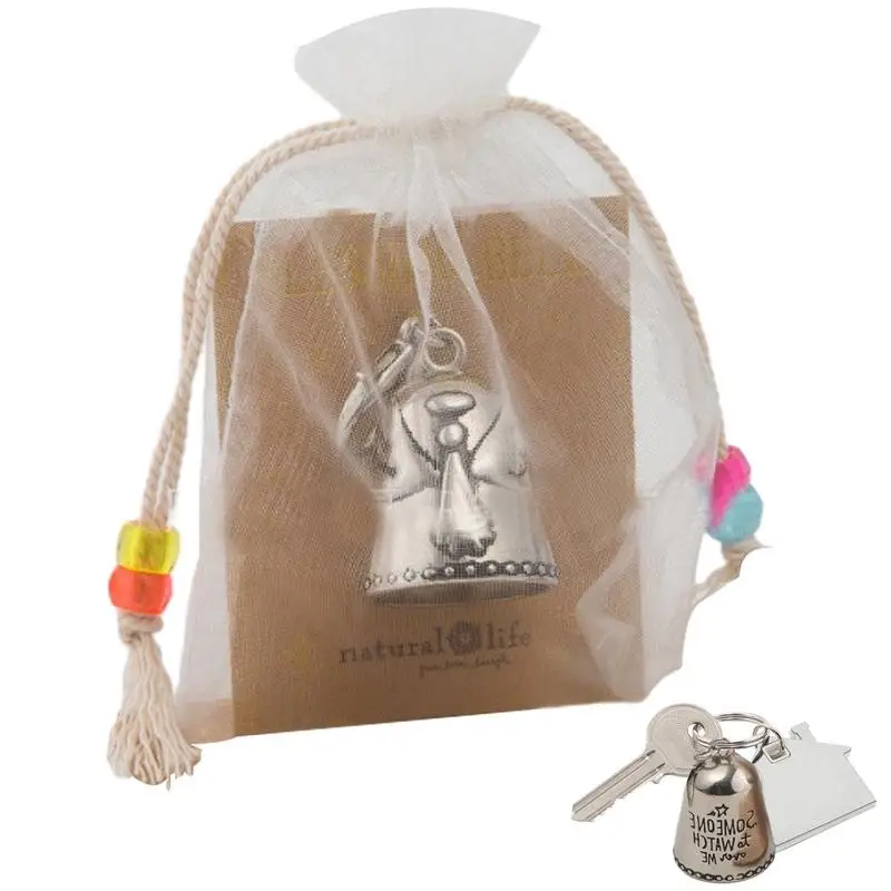 Blessing Bell Angel Charm Car Ornaments Friendship Tiny Silver Bell Creative Angel Blessing Bell Portatile E Squisito Per