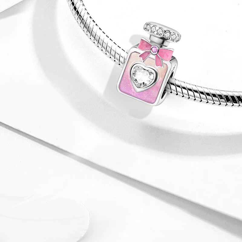 MyGiftHome 925 Sterling Silver Love Heart Charms