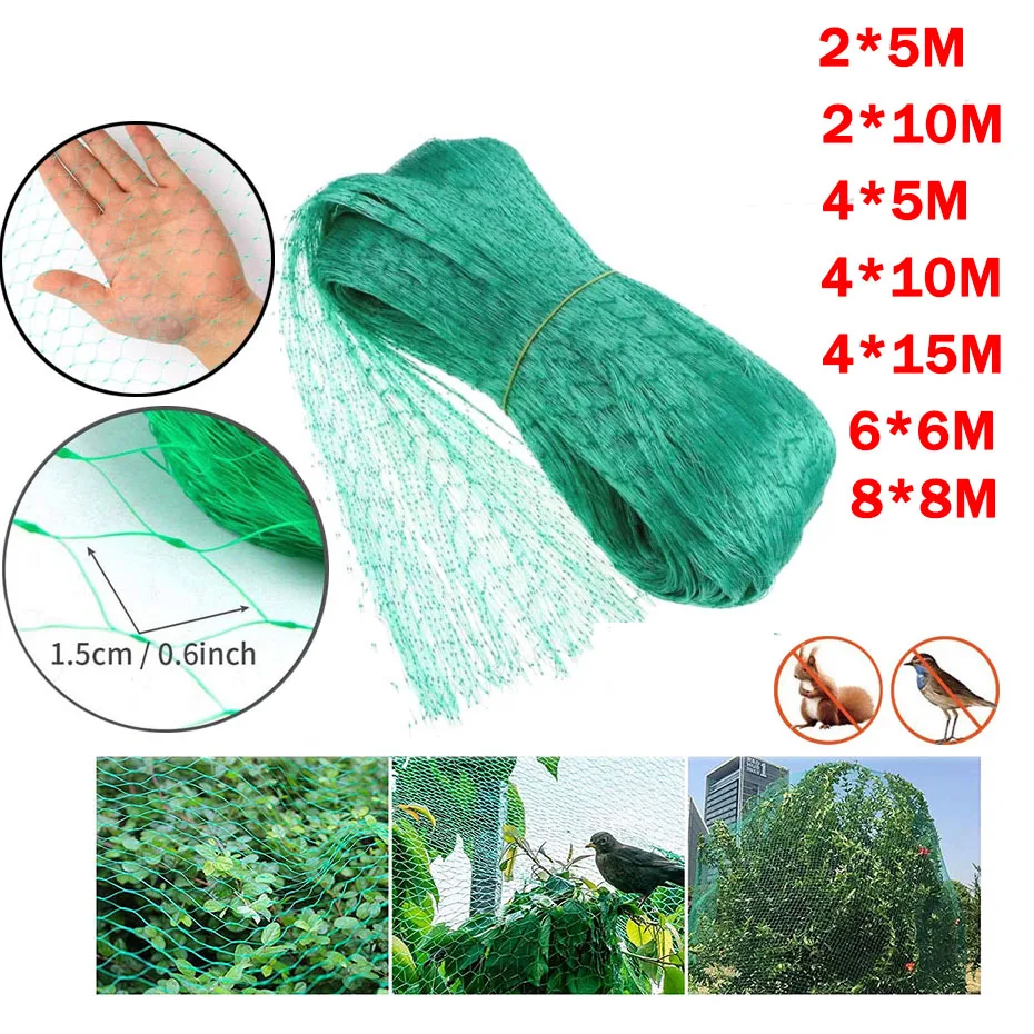 

✅Green Anti Bird Protection Net Mesh Garden Plant Netting Protect Plants and Fruit Trees from Birds Deer Poultry Best Fencing