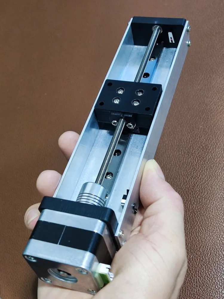 

Model 42 Stepper Motor Linear Lead Screw Sliding Table Square Rail Slider with Motor with Limit Switch 50-600mm Travel