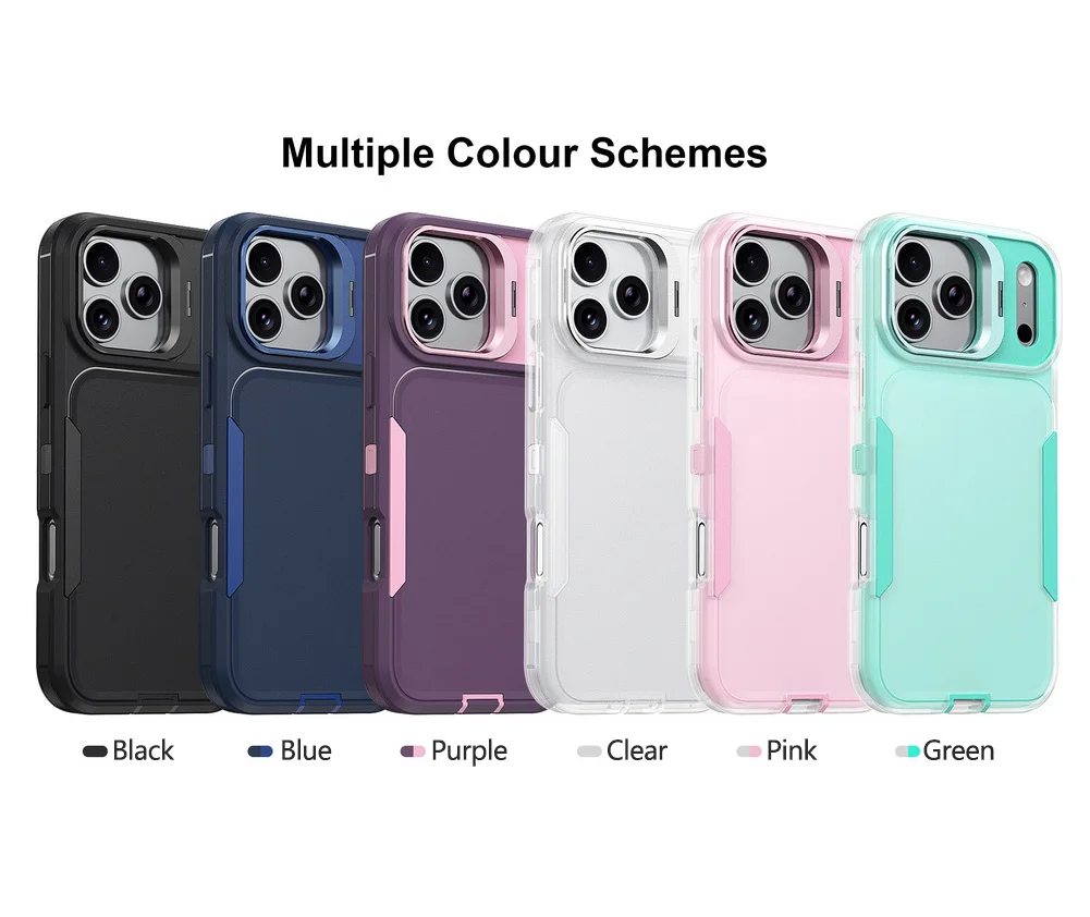 Ultimate 360° Full Protection Heavy Duty Case with Alloy Lens Holder Cover