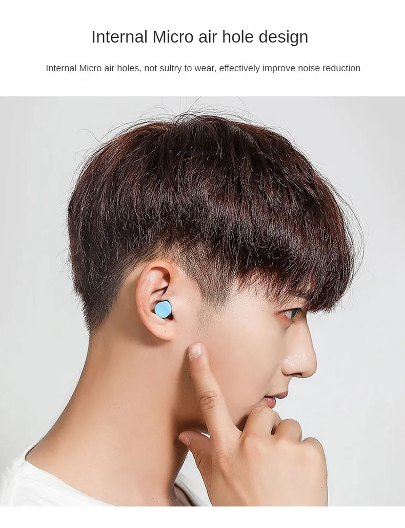 Mini Ear Plugs Soundproof Earplugs For Sleep Special Mute Soft Slow Rebound Anti-Noise Protection Ear Plug For Study Work