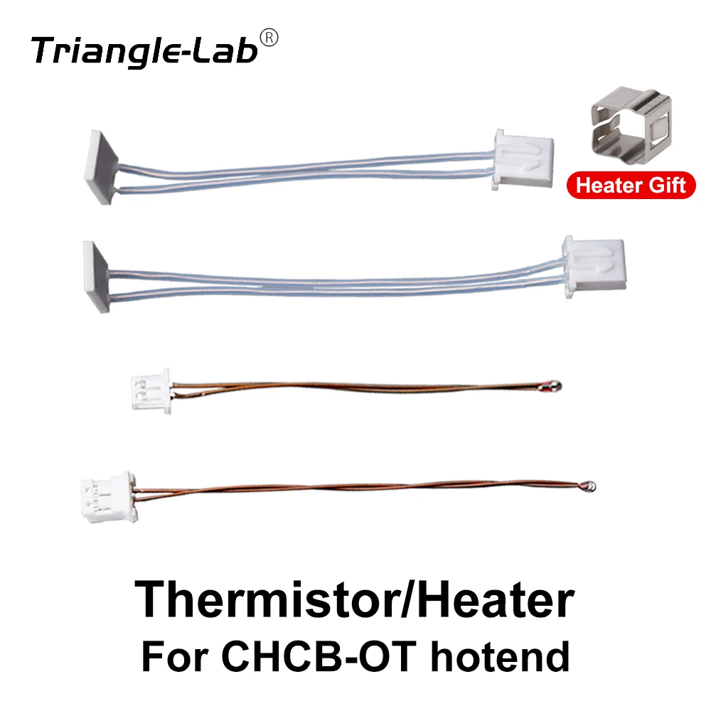 Trianglelab Thermistor/Heater For CHCB-OT hotend все радиатор металлический v6 hotend j тепловая breaking блок вулкан радиатора hotend для e3d hotend для pt100 titan экструдер