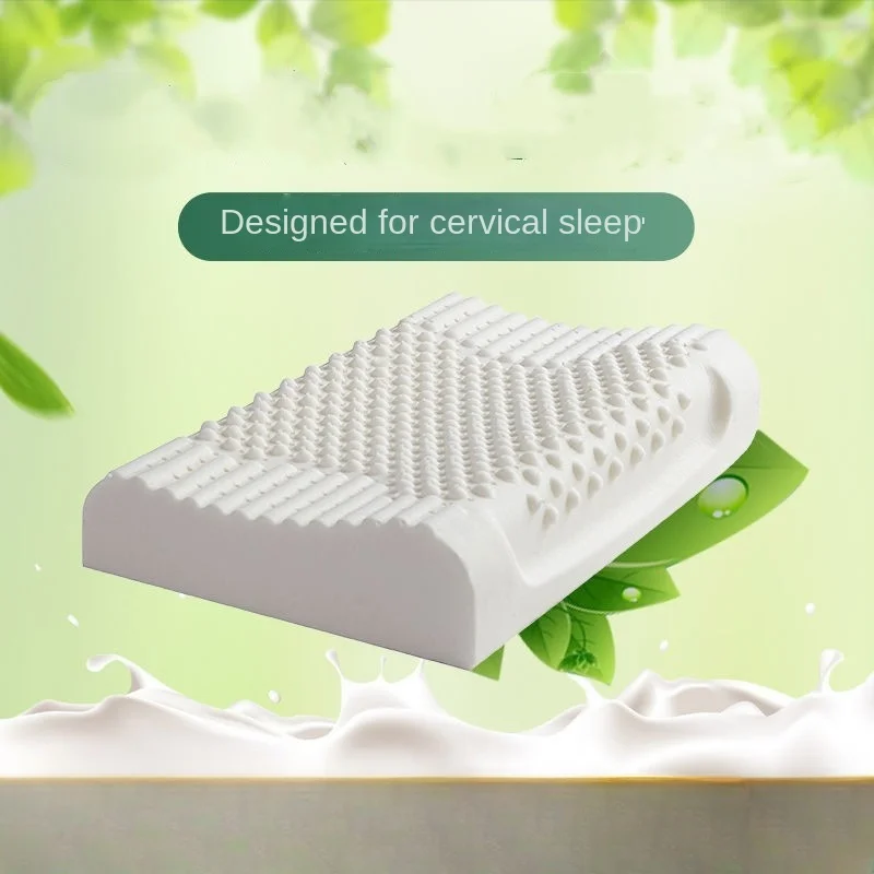 

Latex Pillow Adult Cervical Neck Pillow Particle Massage Wave High Low Pillow Bedding Supplies