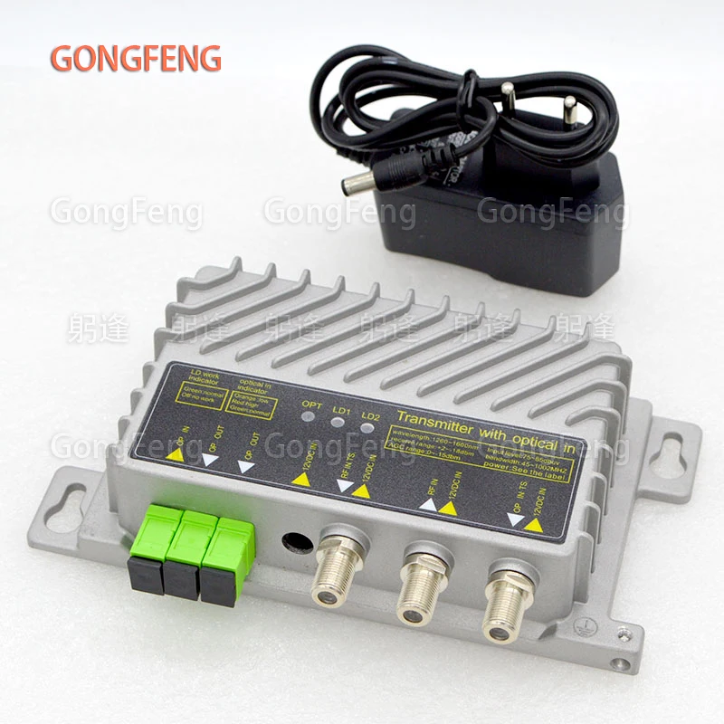 Mini 1550nm CATV Optical Transmitter Two-Way Output 2*10dBm SC/APC Feed Working Band Optical Input 1310nm Relay Wholesale yumo plc high quality af 20mr d2 relay output mini programmable logic controller