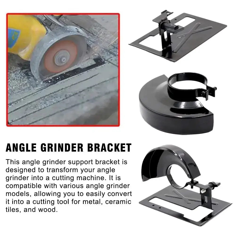 Angle Grinder Bracket Adjustable Metal Cutting Wheel Angle Support Holder Stand Grinder Machine Grinder Cutting Table Prote U8H2 2