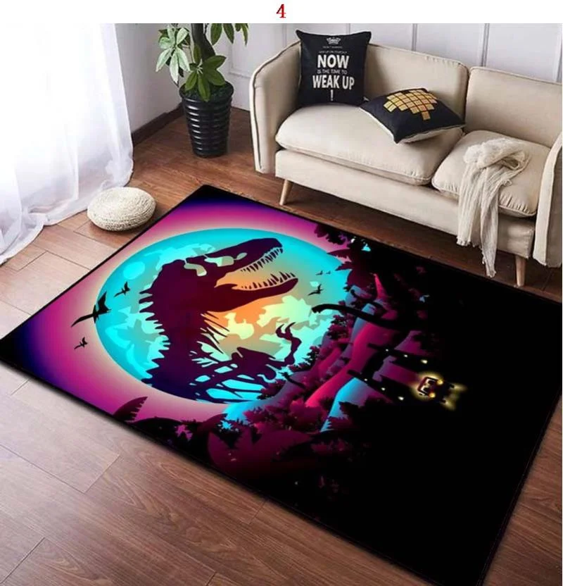 Jurassic Park Carpet Kids Carpets Living Room Tea Table Mats Bedroom Rug Washable Floor Mats Household Area Mat Dinosaur Rug