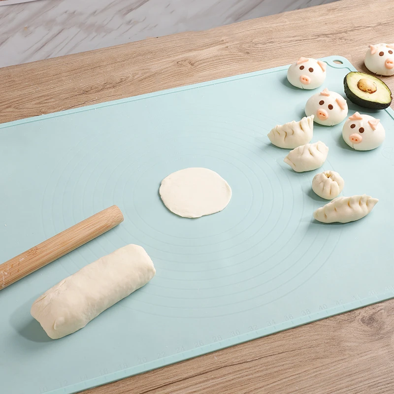 Thicken Dough Baking Mat Silicone Pastry Kneading Pad DIY Dumplings Noodles Pies Cake Pan Non-slip Kitchen Cooking Accessories
