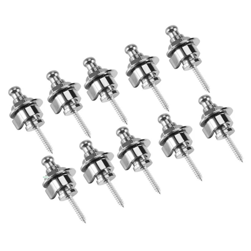 

Металлические замки и кнопки для гитарных ремней, быстросъемные замки, противоскользящие системы фиксации ремня для Народной электрогитары