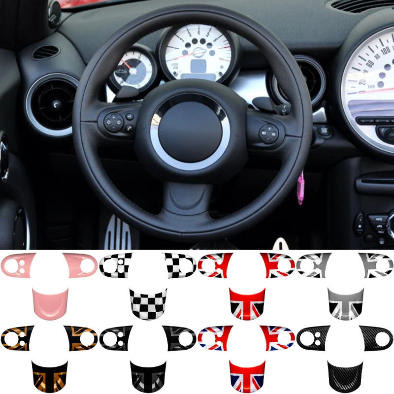 Union Jack Car Steering Wheel Button Switch Cover For Mini Cooper R50 R52  R53 R55 R56 R57 R58 R59 R60 R61 Clubman Countryman - Interior Mouldings -  AliExpress