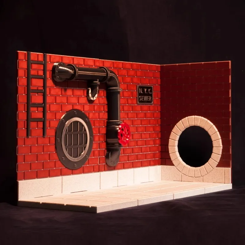 Wikeetoys Display Base New York Sewer 1/12 Scale for 6 Inch