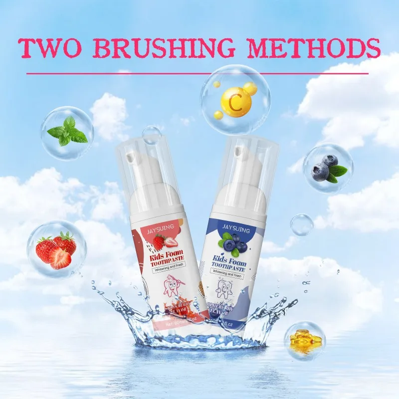 

Oral Fresh Mousse Toothpaste Fruit Flavored Mousse Fresh Breath Portable Mouth Freshener Oral Anti Decay Press Type Toothpaste