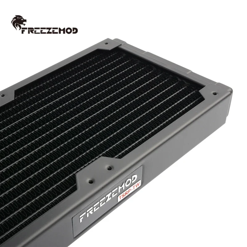 Zemod Radiador de Cobre com Refrigeração por Água 14 Tubo Plano de Camada Única Barbatana de Cobre para Ventilador de 12cm para Cpu Dissipador de Calor Embutido - Imagem 6