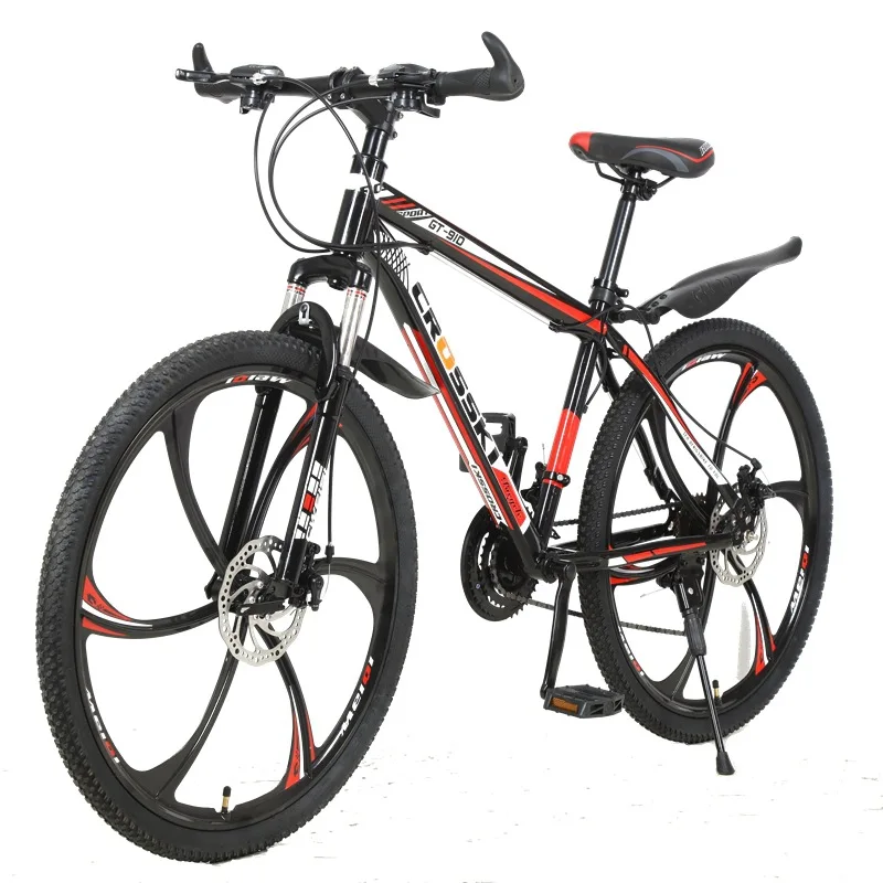 High Carbon Steel Frame Bicycle for Adult Shock-Absorbing Mountain