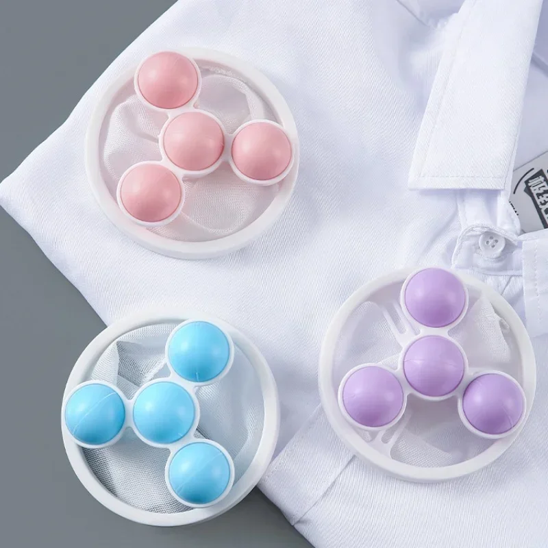 Laundry Hair Catcher Washing Machine Filter Bag Reusable Mesh Laundry Ball Floating Lint Hair Catcher Pet Hair Remove Dirt Collection Cleaning Tools