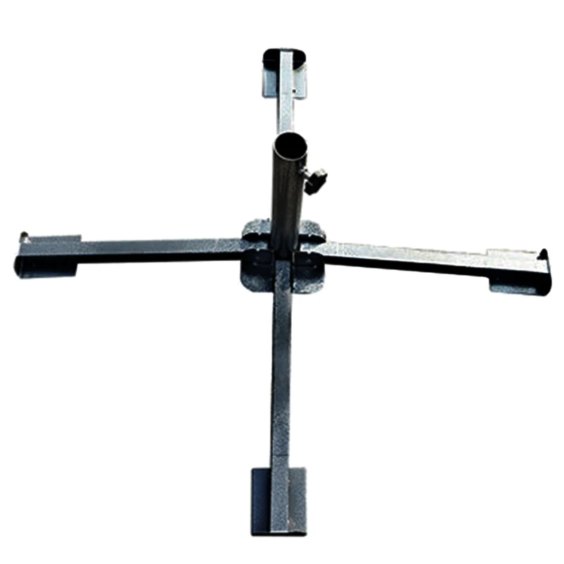 Beach Umbrella Plug Base Parasol Base Stand Cross Outdoor Umbrella Base Sunshade Anchor Metal Adjustable Foldable for 3.2 to 3.8cm Diameter Umbrellas Beach Stand
