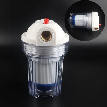 Filtro ad osmosi inversa da 5 pollici 1/4 ''~ 3/4'' Filettatura Filtri a carbone attivo Elemento Famiglia Fontana d'acqua Purificatore trasparente