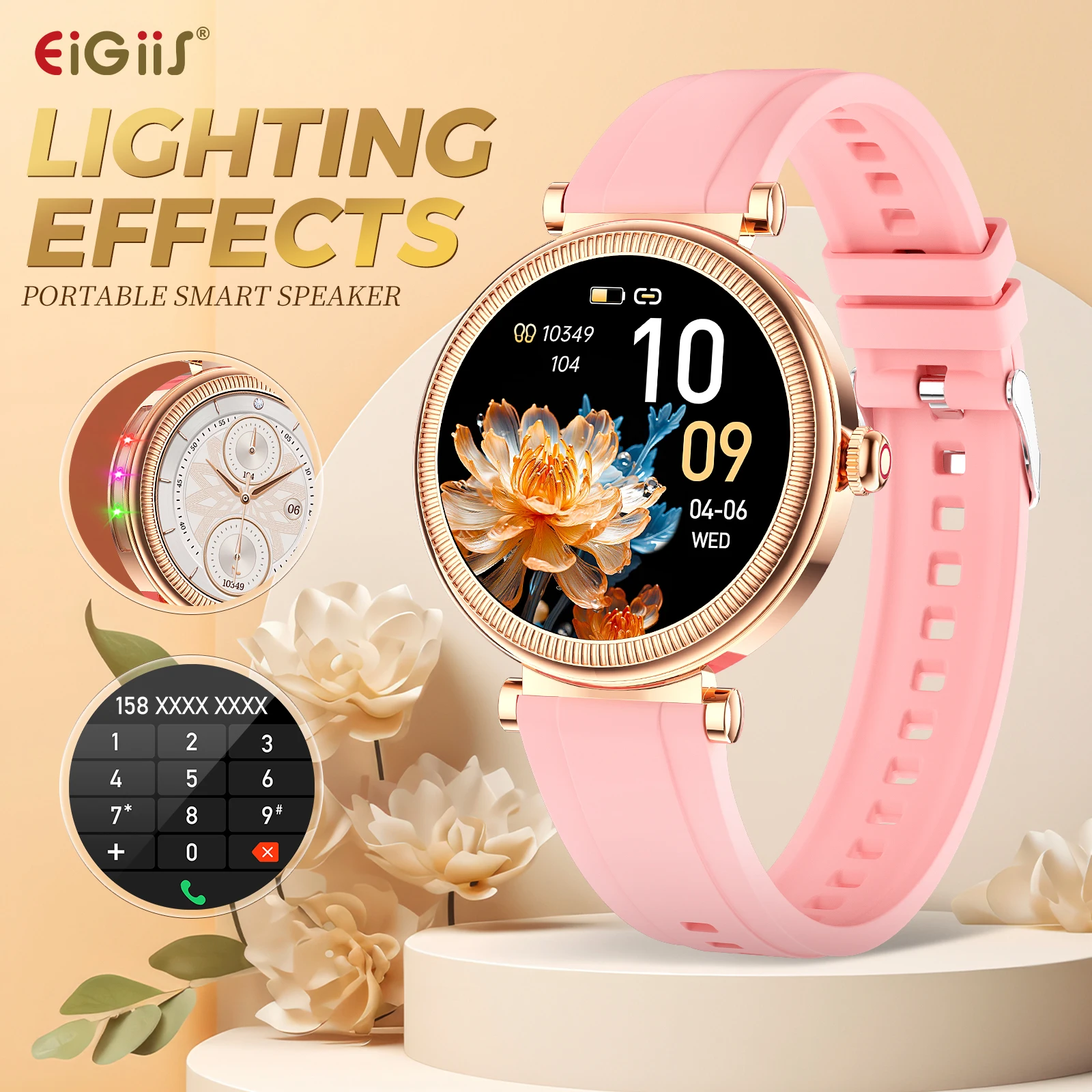 Smartwatch Für Damen Mit Telefonfunktion Und Fitness-tracker_voghion.com