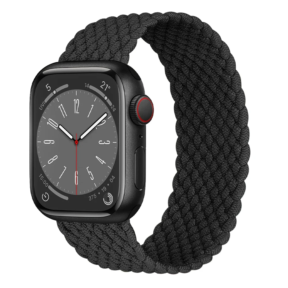 Intrecciato Solo per cinturino Apple Watch 44mm 45mm 49mm 40mm 41mm 42mm 44mm Correa bracciale iWatch Strap Series 9 7 SE 6 8 5 4 Ultra 2