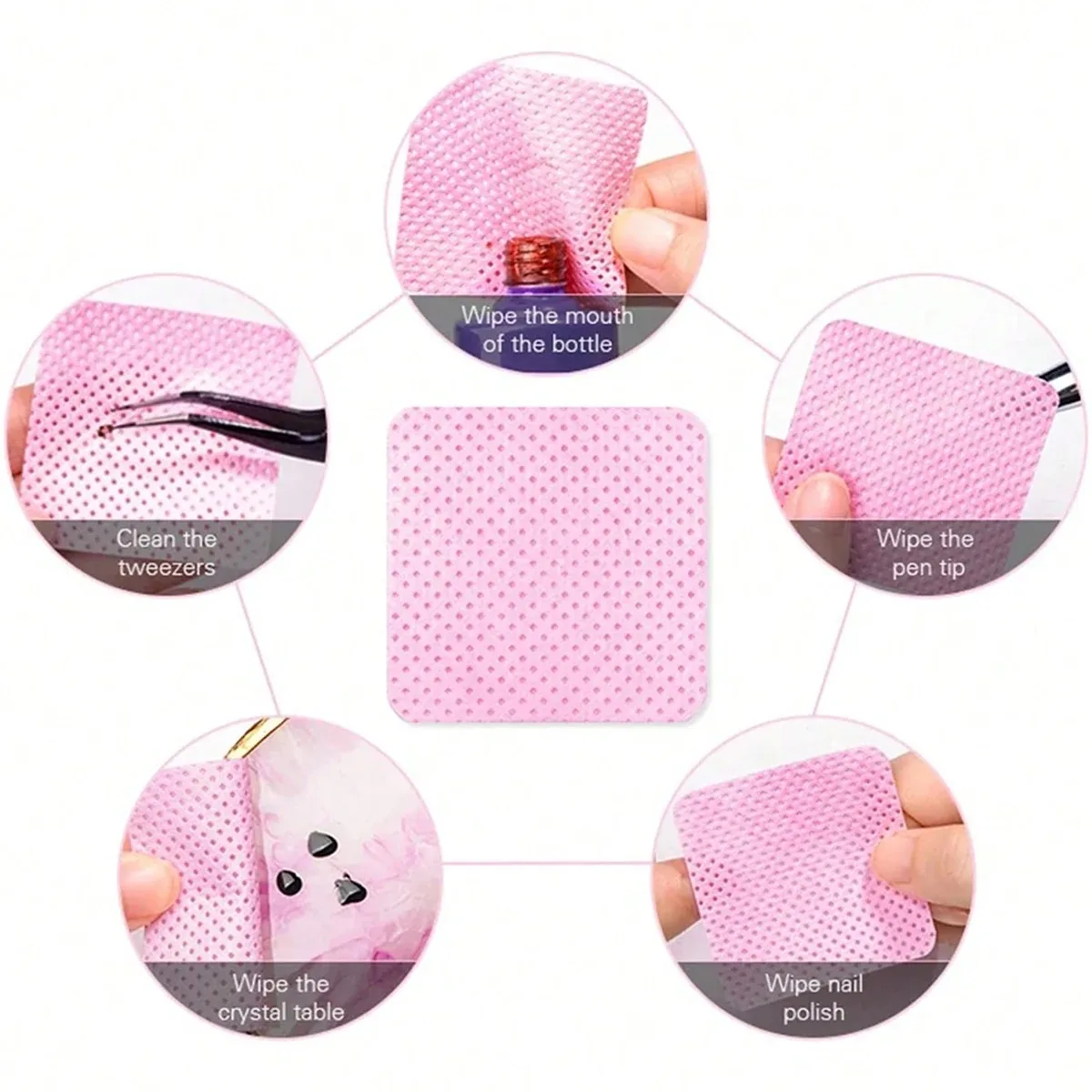 Nail Polish Remover Nail Gel Remover Nail Polish Remover Wipes Nail Cotton Pads Nail Polish Remover Wraps Disposable Nail Pads Lint Free Cotton Pads Nail Polish Remover Wipes Cleaning Tool Nail Art Cleaning Wipes Tips UV Gel Polish Removal Pad Paper