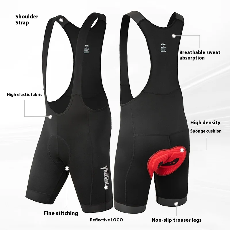 2024 Men's Cycling Bib Shorts Road Bike Bibs Bicycle Tights Cycling MTB Bib Pants with 6 Hours Padded  Padding 2