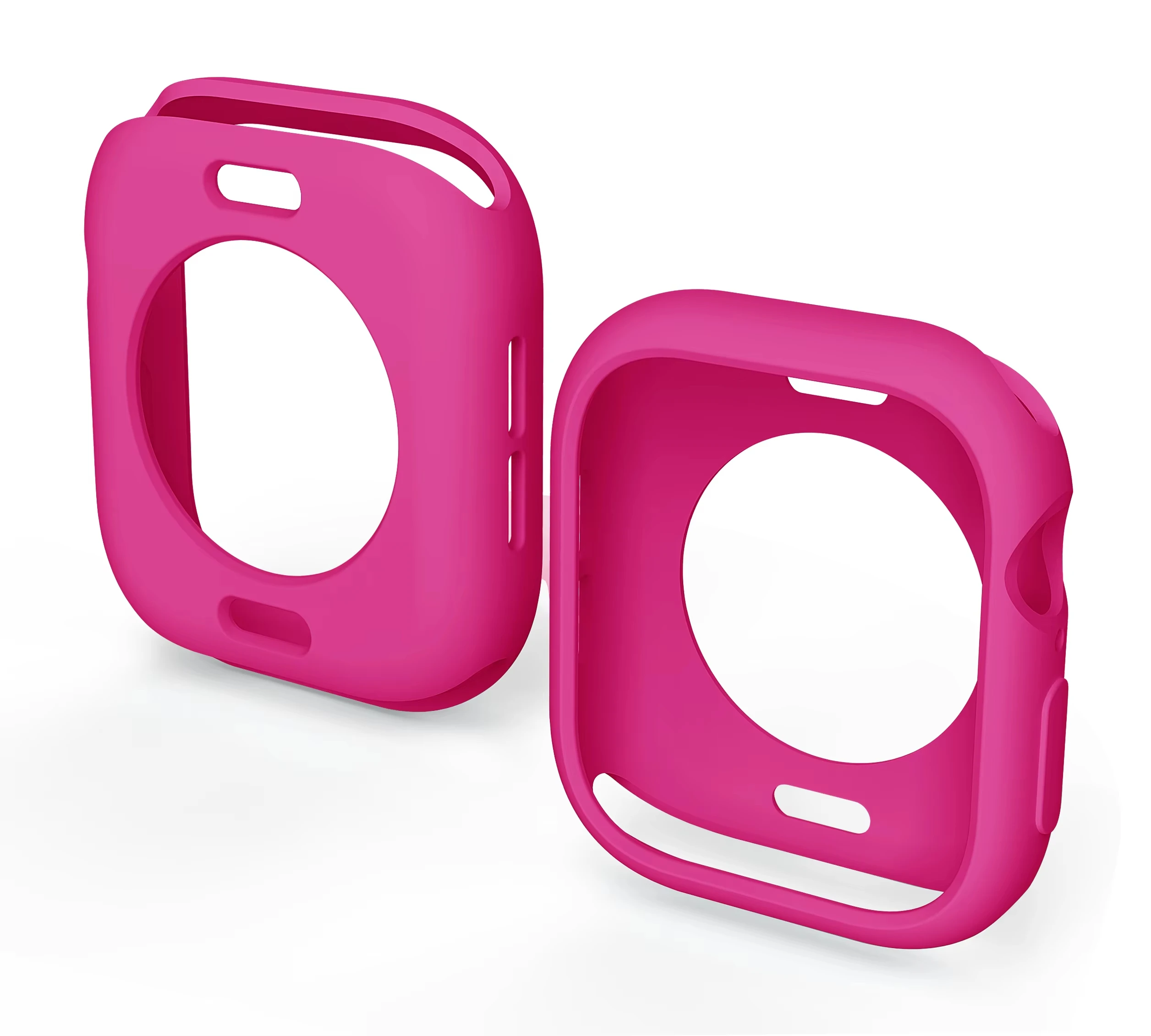 Soft Silicone Protective Case for Apple Watch - Flexible Bumper Shell Cover