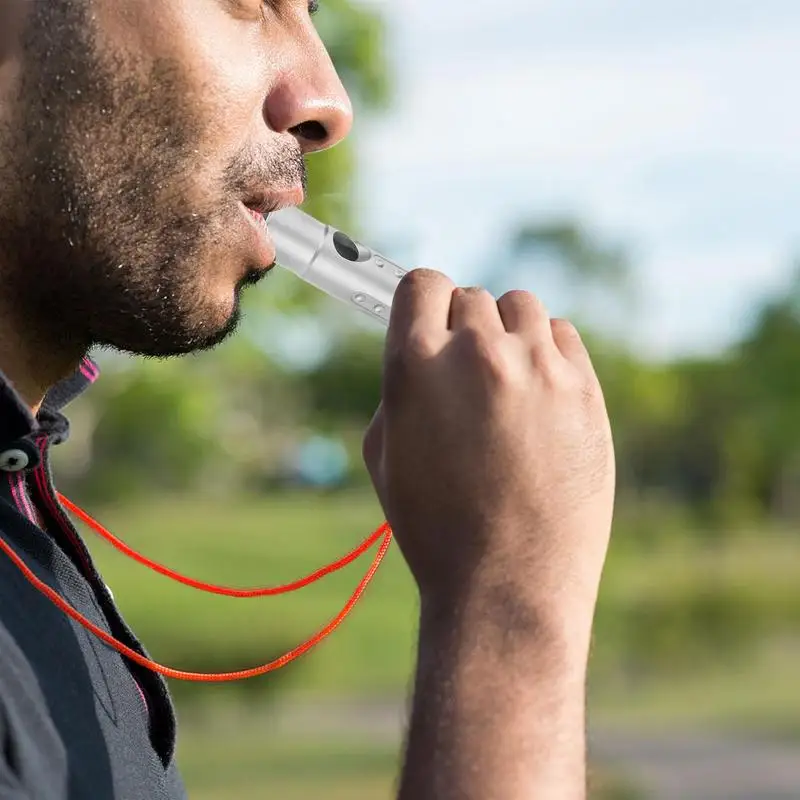 Safety Whistles Hiking Loud Survival Whistle Safety Tool Survival Gear Ultralight Loud Whistle Hiking Whistle With Lanyard Safet