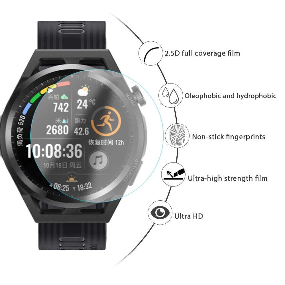 Фото Закаленное стекло HD для умных часов Huawei Watch GT 2 3 GT2 GT3 Pro 46 мм, защитная пленка для экрана GT Runner, Взрывозащищенная пленка, 1-5 шт. №3