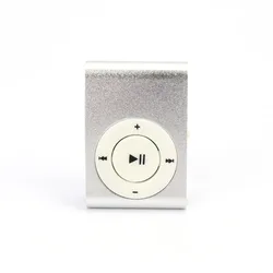 Portable Mini MP3 Player - Stylish & Colorful with USB and TF Card Support (Silver)