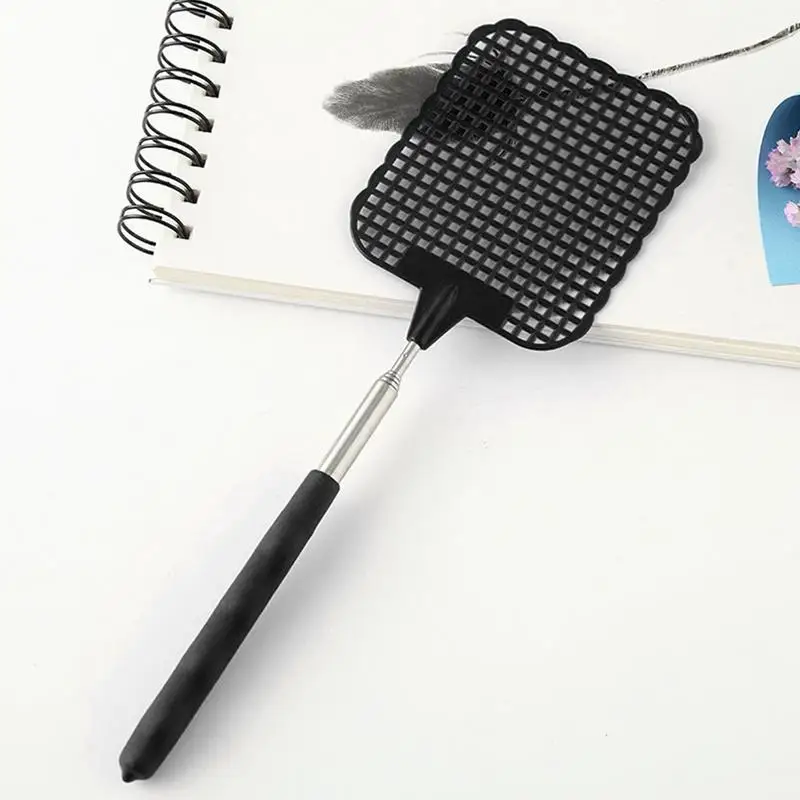Heavy Duty Fly Swatter Indoor Manual Fly Swatter Retractable Design Swatting Tool For Bedroom Living Room Home And