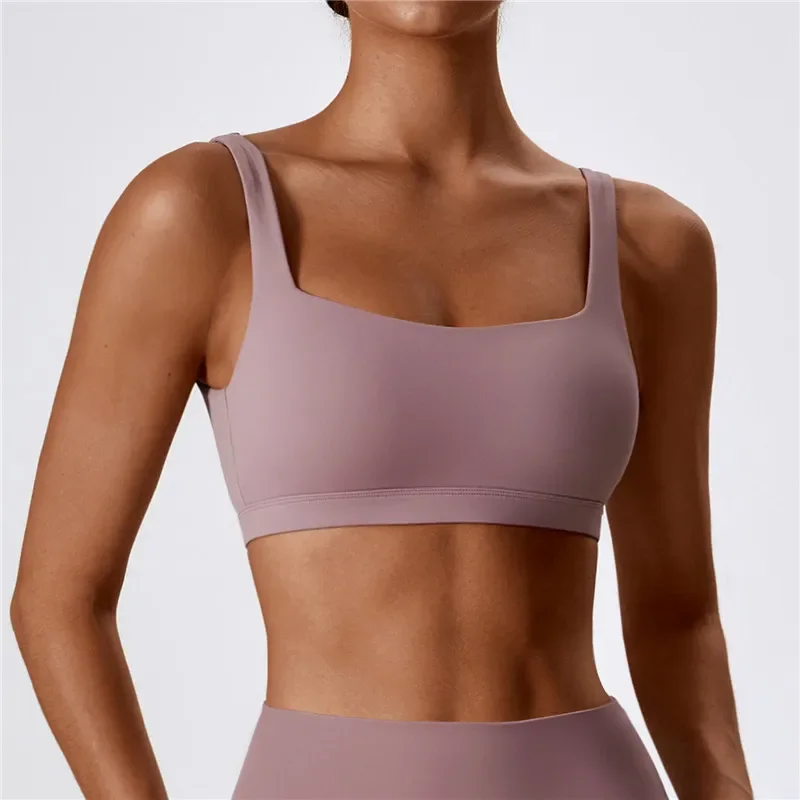 

Gather Nude Yoga Clothes Female Beauty Back Running Sports Fitness Vest Quick-drying Tight Yoga Bra