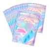 100pcs Reusable Sealable Polyester Film Bags Odor Aluminum Foil Zipper Pouches For Food Eyelashes Candy Bath Divided Turntable 2