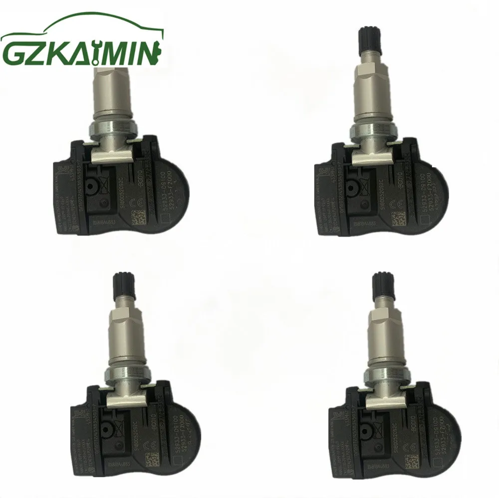 4 Pezzi Nuovo Sensore Tpms Sensore Pressione Pneumatici Per Hyundai Elantra Kona 52933-F2000