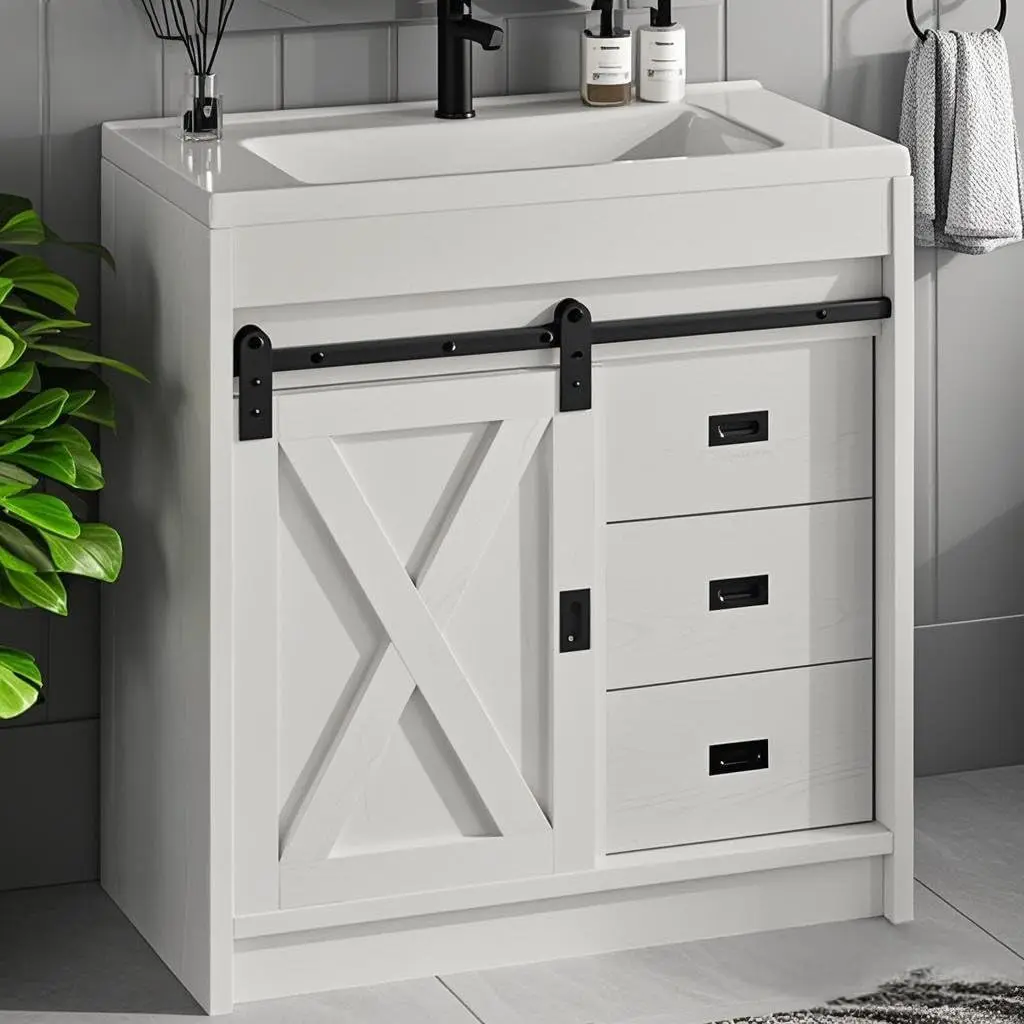 Farmhouse Vanity with Sink 1