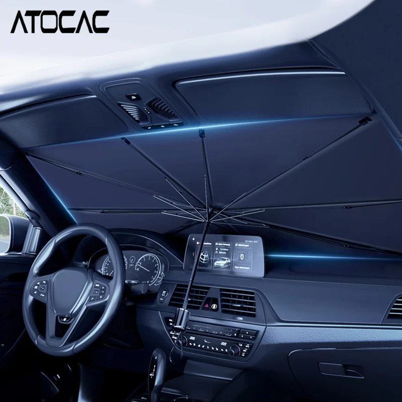 Acquista Decorazione esterna per auto Finestrino anteriore per auto Visiera parasole Parabrezza pieghevole Protezione anti-UV Ricambi auto in Italia a partire da 8.4