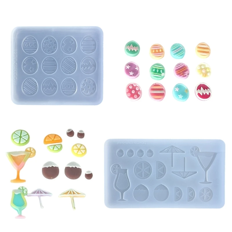 Easter Eggs Silicone Mold Resin Shaking Cup Mold for Pendant Jewelry Keychain Decoration Making Diy Crafts Dropship flexible silicone mold easter themed accessory making mould for diy enthusiasts dropship