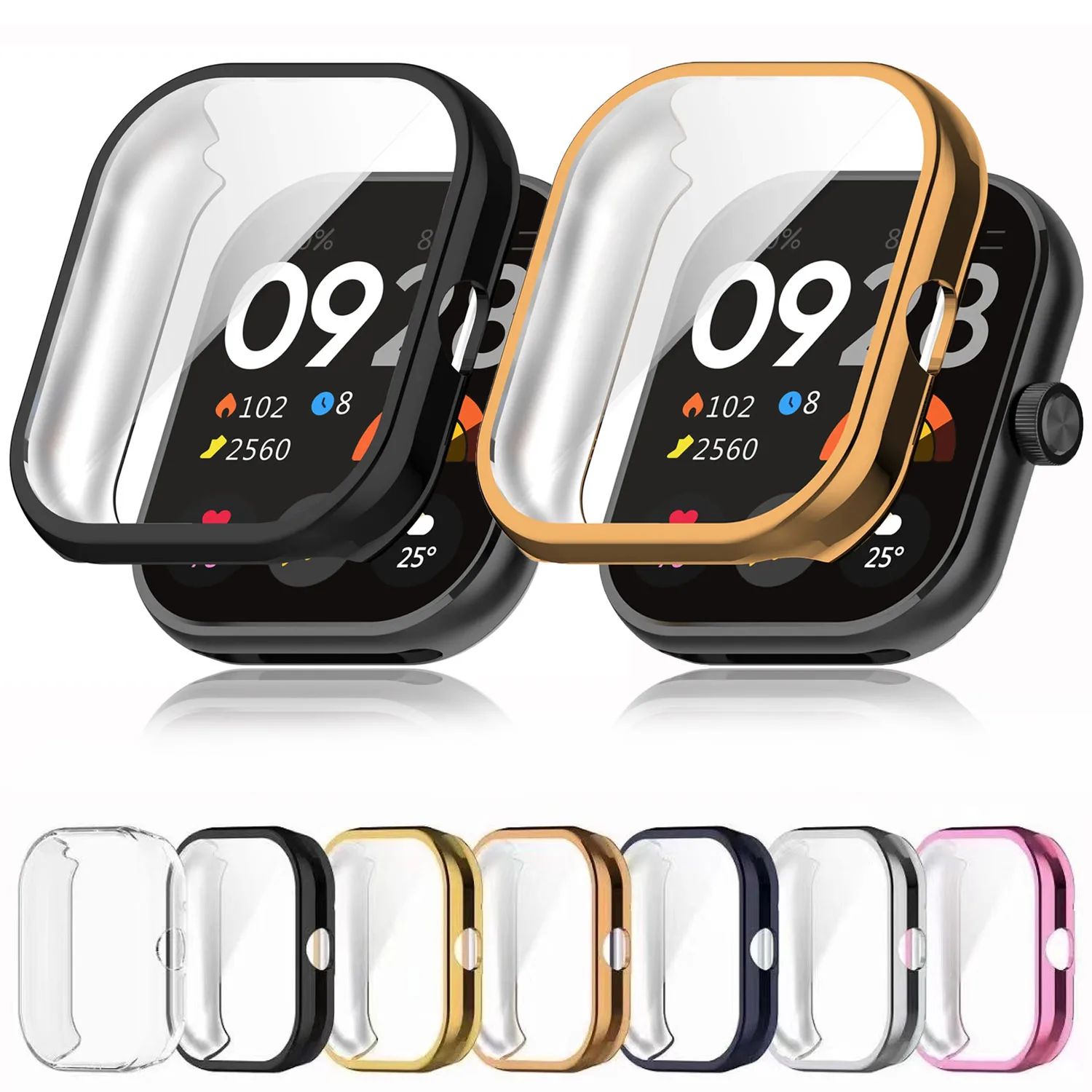 

Soft Silicone Case For Redmi Watch 4 Smartwatch Shell TPU Screen All-Around Protector Bumper Cover for Redmi Watch 4 Accessories