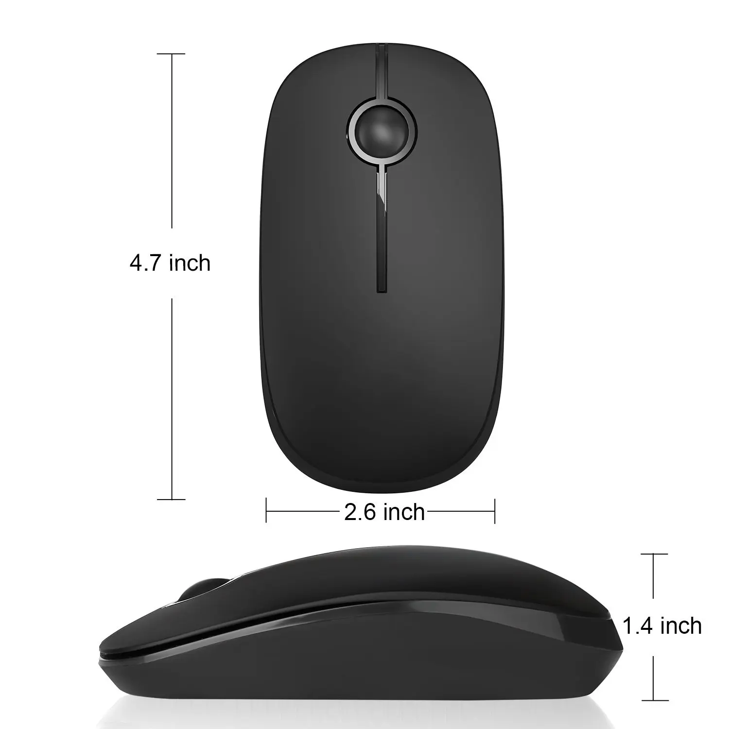 Jelly Comb 2.4G Wireless Mouse for PC USB Computer Mouse Noiseless Mice Wireless For Notebook MacBook Laptop 1600 DPI