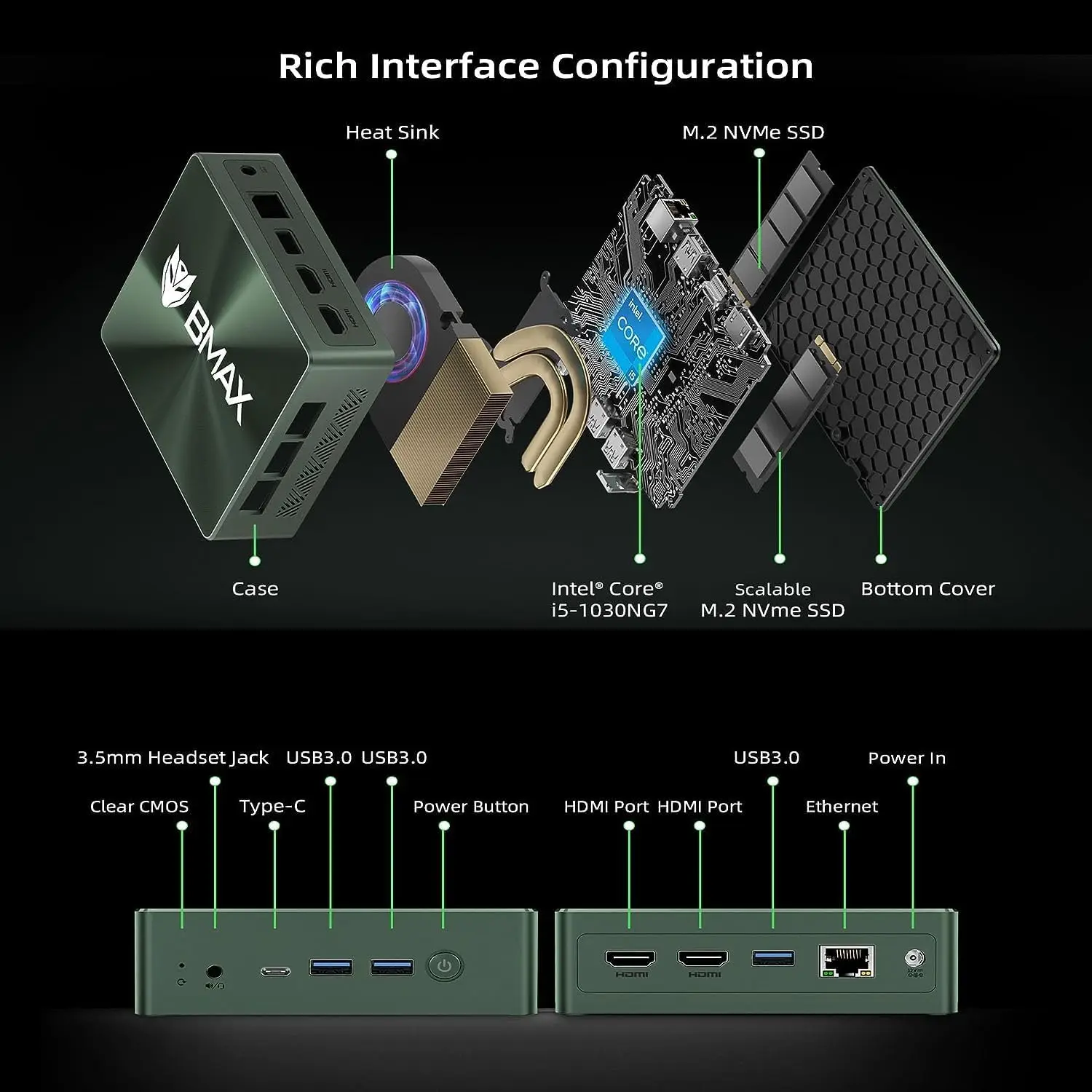 Bmax B6Pro ミニPC インテル ® コア ™ I5 16GB 512GB SSD Windows 11