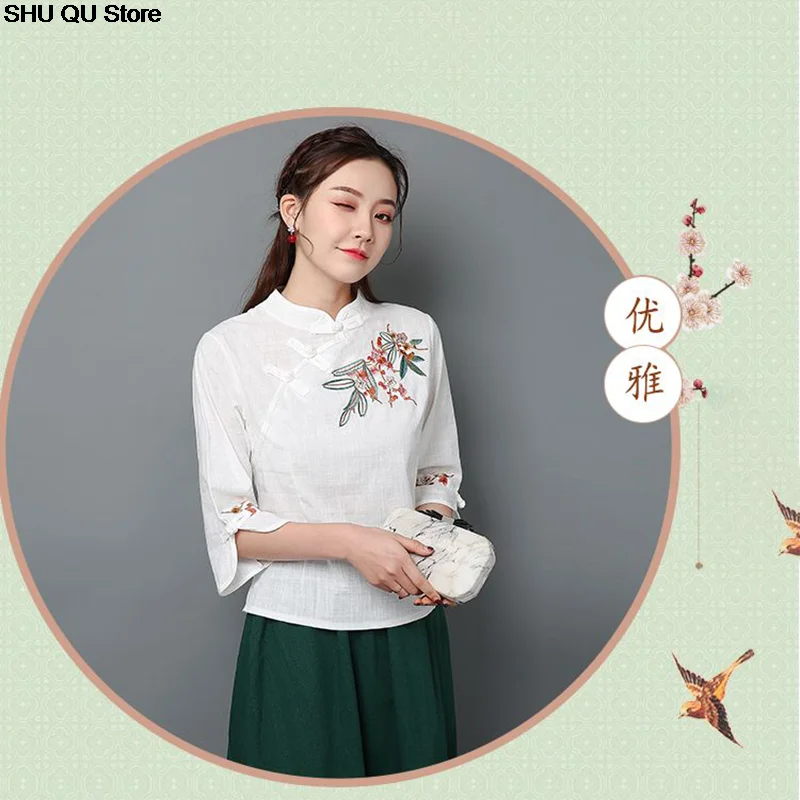 Chinese Women's Traditional Blouse Clothing women Chinese shirt