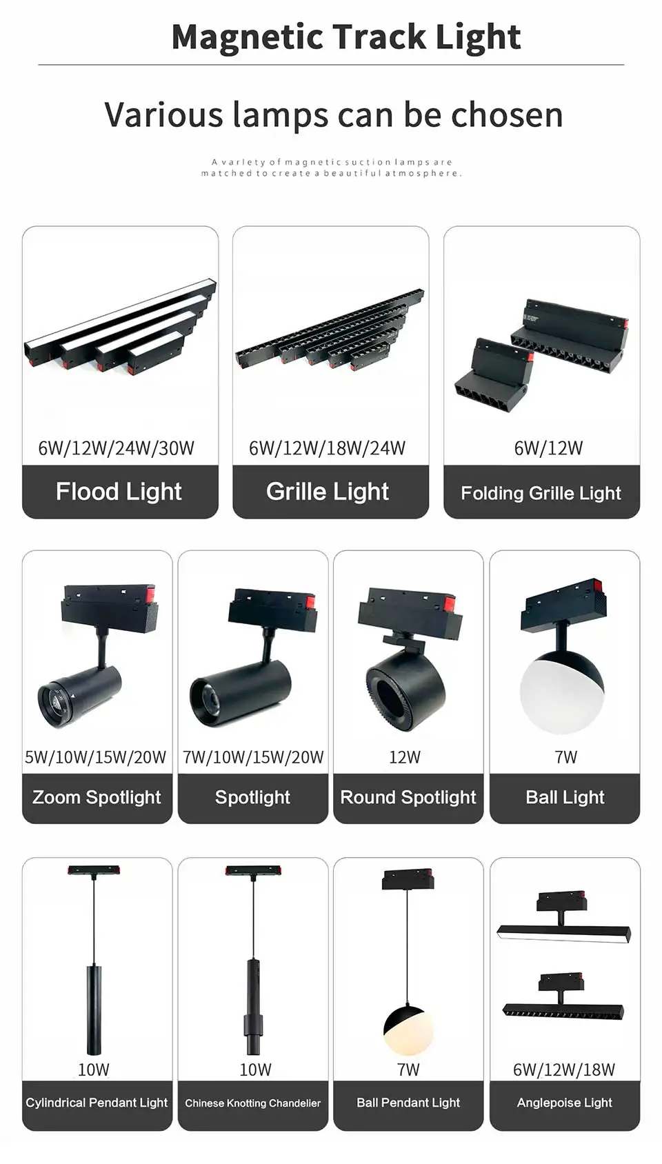 Description Picture 3 of item2 Meter Recessed Magnetic Track Lighting System Accessories For Kitchen Living Room Bedroom Ceiling Embedded 2m Magnet Rail Kits