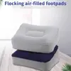 Portable Soft Footrest Pillow PVC Inflatable Foot Rest Folding Pillow Cushion Travel Office Home Leg Up Relaxing Feet Tool 1