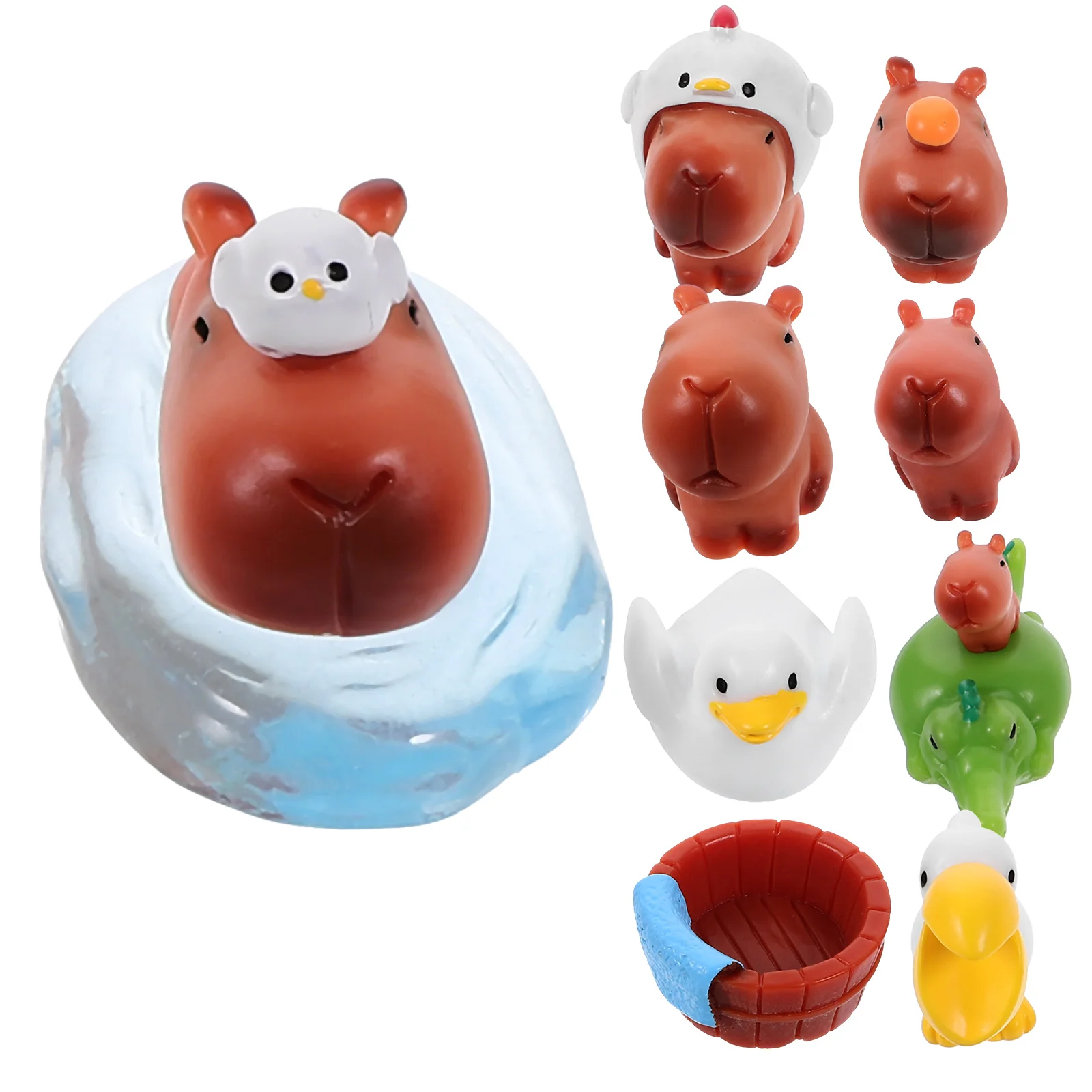 

10 Pcs Micro Landscape Mini Figures Animal Figurines Decorations